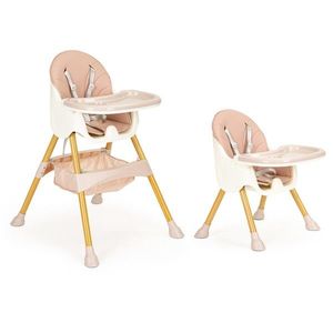 Jídelní židlička 2v1 POPPY EcoToys růžová obraz