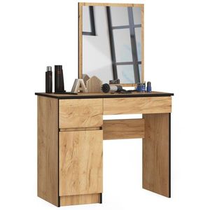 Ak furniture Kosmetický stolek se zrcadlem P-2/SL dub craft levý obraz