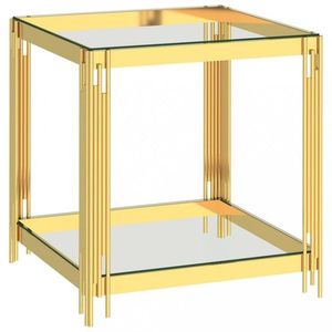 Konferenční stolek Dekorhome Zlatá, Konferenční stolek Dekorhome Zlatá obraz