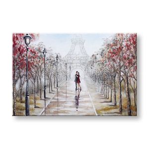Malovaný obraz na stěnu PAŘÍŽ 90x60 cm (malované obrazy) obraz