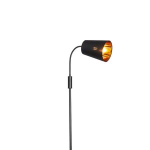 Moderní stojací lampa černá - Carmen obraz
