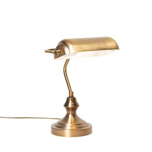 Klasická stolní lampa/notářka bronzová - Banker obraz