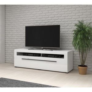 HELVETIA Tv stolek TORY 40 bílá / bílý lesk 160x52x50 bílá / bílý lesk obraz