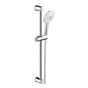 MEREO Sprchová souprava, třípolohová sprcha, posuvný držák, šedostříbrná hadice CB930A obraz