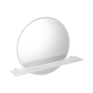 SAPHO VISO kulaté zrcadlo s LED osvětlením a policí ø 60cm, bílá mat VS060-01 obraz