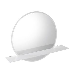 SAPHO VISO kulaté zrcadlo s LED osvětlením a policí ø 70cm, bílá mat VS070-01 obraz
