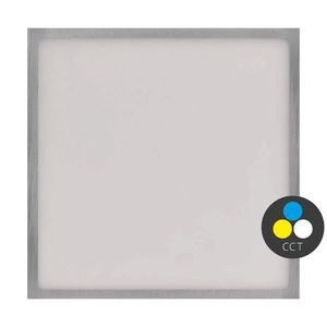 EMOS Stříbrný přisazený LED panel s tenkým rámečkem hranatý 300 x 300mm 28, 5W CCT Premium ZM6253 obraz