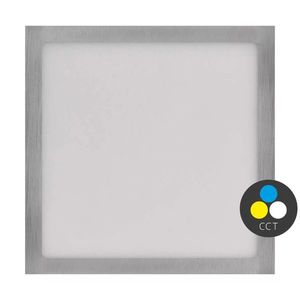 EMOS Stříbrný přisazený LED panel s tenkým rámečkem hranatý 170 x 170mm 12, 5W CCT Premium ZM6233 obraz