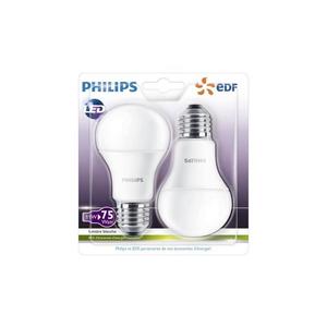 Philips SADA 2x LED Žárovka Philips A60 E27/11W/230V 2700K obraz