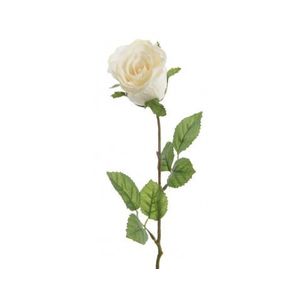 Umělá květina Růže 45 cm, krémová obraz