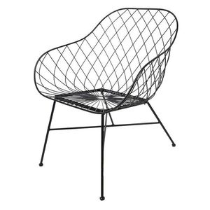 Černá kovová jídelní židle / křeslo Ammy - 66*64*80 cm 5Y0955 obraz