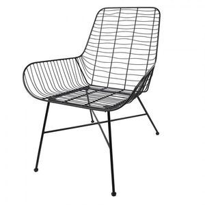 Černá kovová jídelní židle / křeslo Anny - 67*63*78 cm 5Y0956 obraz