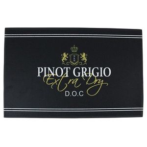 Černá podlahová rohožka Pinot Grigio wine - 75*50*1cm RARMWPG obraz