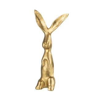Zlatý raw kovový zajíc Rabbit gold S - 10*5*20cm 30236 obraz