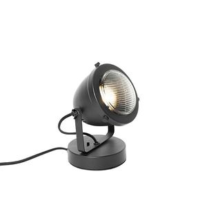 Industriální stolní lampa černá 18 cm - Emado obraz