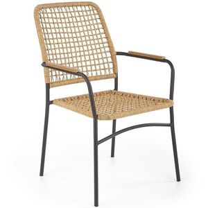 Židle K457 ratan/kov natural/černá obraz