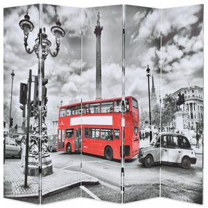 Paraván Londýnský autobus Dekorhome 5 obraz