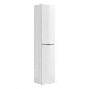 Comad Koupelnová skříňka vysoká Capri 800 2D bílý lesk/dub kraft zlatý obraz