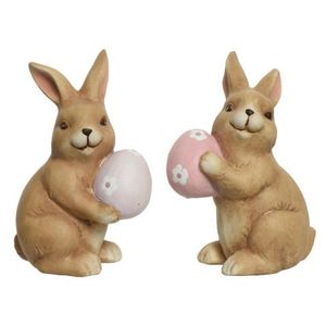 Velikonoční dekorace Zajíček s vajíčkem, mix 2 druhů obraz