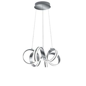 Designová závěsná lampa ocelová 3stupňová stmívatelná včetně LED - Filum obraz