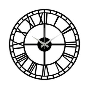 Wallity Dekorativní nástěnné hodiny Metala 48 cm černé obraz