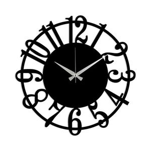 Wallity Dekorativní nástěnné hodiny Molor 48 cm černé obraz