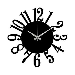 Wallity Dekorativní nástěnné hodiny Polas 48 cm černé obraz