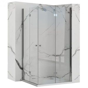Sprchová kabina Rea Fold N2 transparentní, velikost 100x110 obraz