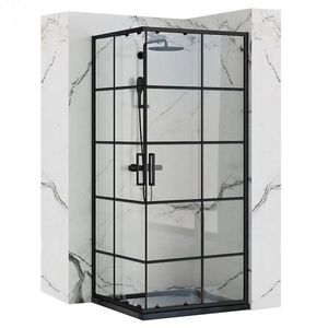 Sprchový kout Rea CONCEPT 80x80 cm černý obraz
