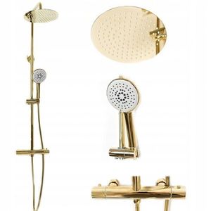 Sprchový set s termostatem REA VINCENT zlatý obraz