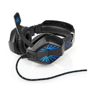 GHST250BK - LED Herní sluchátka s mikrofonem černá/modrá obraz