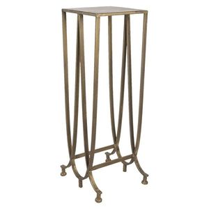 Zlatý kovový odkládací stolek s držákem na časopisy - 36*31*90 cm 5Y0898 obraz
