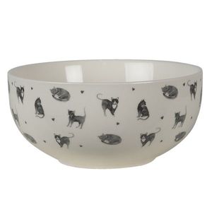 Béžová porcelánová miska Cats and Kittens – Ø14*7 cm / 500 ml CAKPU obraz