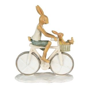 Dekorace králíčků na kole - 18*7*22 cm 6PR3869 obraz