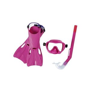 Bestway Šnorchlovací set Lil Flapper- ploutve, brýle, šnorchl, růžová obraz