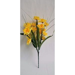 Umělá květina Narcis žlutá, 40 cm obraz