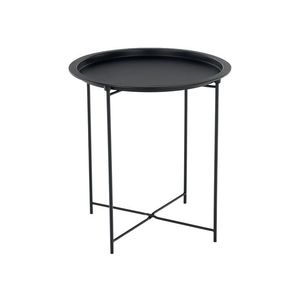 Příruční stolek RADOMI s odnímatelným tácem, černá obraz