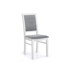 Jídelní židle KAJAM, světle šedá/bílá obraz