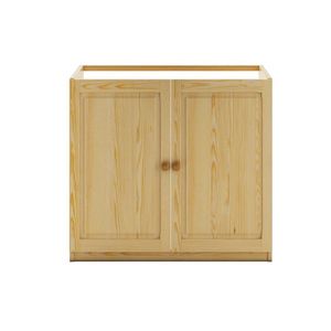 Dřevěná kuchyňská dolní dřezová skříňka NGADI, šíře 80 cm, masiv borovice, moření: … obraz