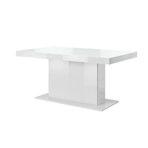 JEOLLA/CAPH rozkládací jídelní stůl, bílý lesk obraz