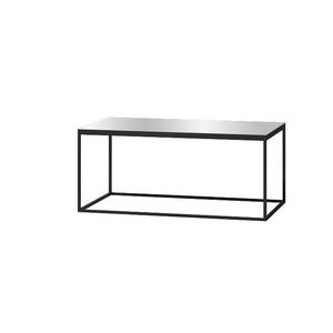 DEJEON konferenční stolek, černá/šedé sklo obraz