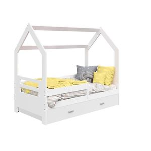 Dětská postel SPECIOSA D3B 80x160 v barvě bílé se zásuvkou: bílá obraz