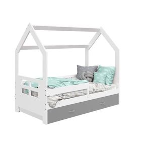 Dětská postel SPECIOSA D3D 80x160 v barvě bílé se zásuvkou: šedá obraz