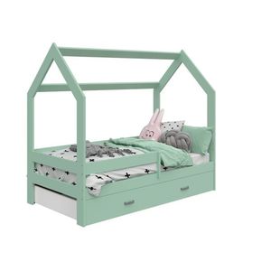 Dětská postel SPECIOSA D3 80x160 v barvě mátové se zásuvkou: máta obraz