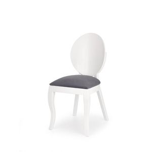 Jídelní židle ARAFA, bílá/šedá obraz