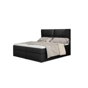 Boxspring PILANSI 06 160x200, černá ekokůže obraz