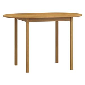 Stůl DASHEN 4, oválný 150x80, masiv borovice, moření: olše obraz