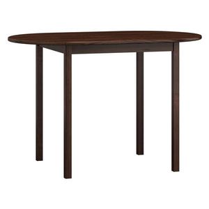 Stůl DASHEN 4, oválný 150x80, masiv borovice, moření: ořech obraz