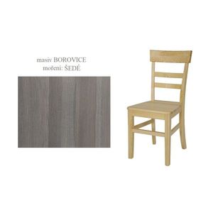 Jídelní židle RUFINA III, masiv borovice/moření: šedá obraz