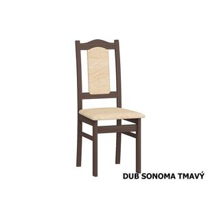 Jídelní židle AMBUNTI, potah monaco, dub sonoma tmavý, 5 let záruka obraz